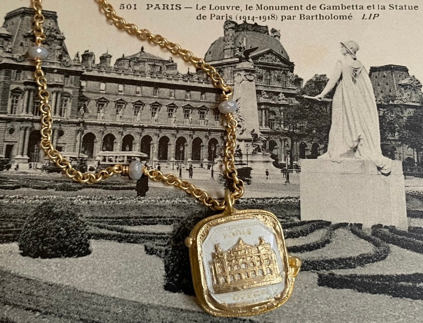 Palais Garnier Opera House Intaglio Necklace