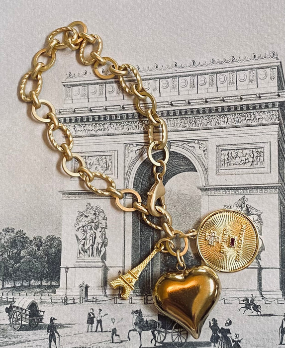 Paris Love Charm Bracelet