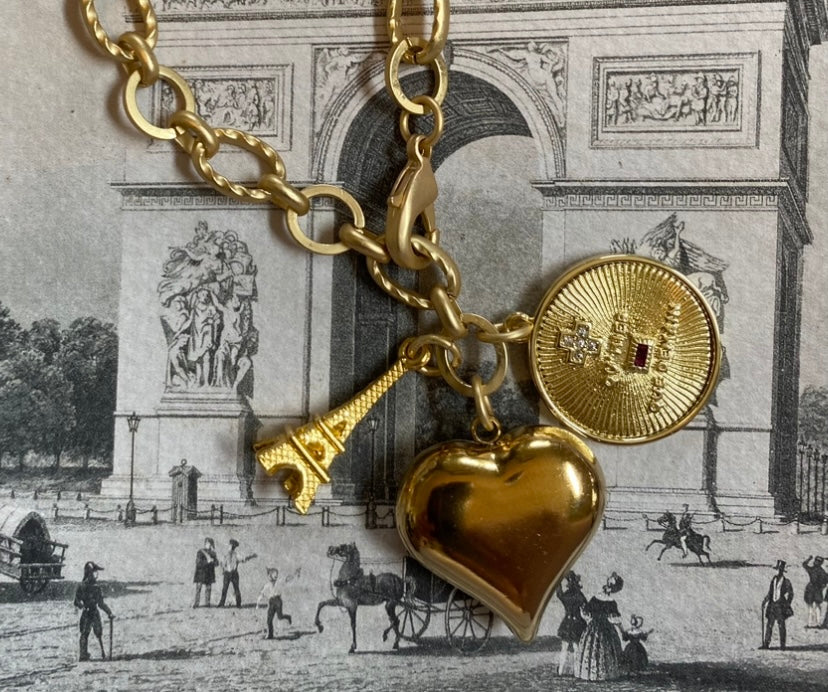 Paris Love Charm Bracelet