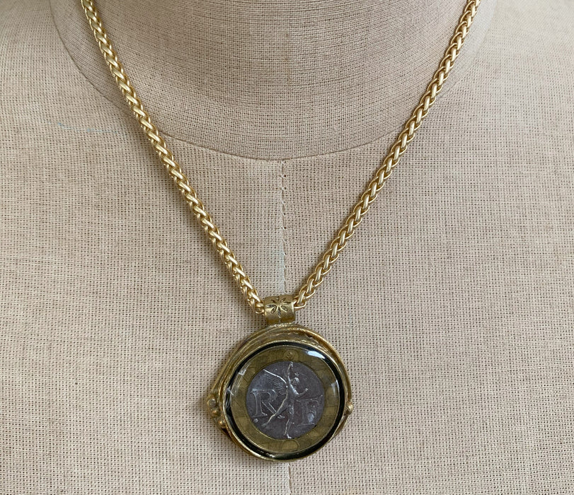 RF French Coin Necklace