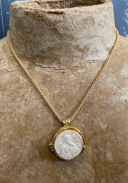 Lady of Perpetual Help Intaglio Necklace
