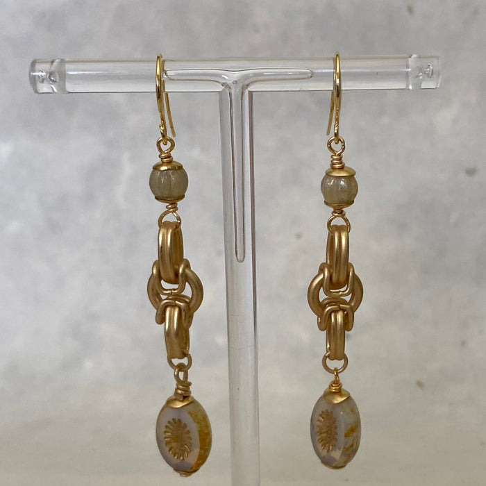 Byzantine Chain Drop Earrings