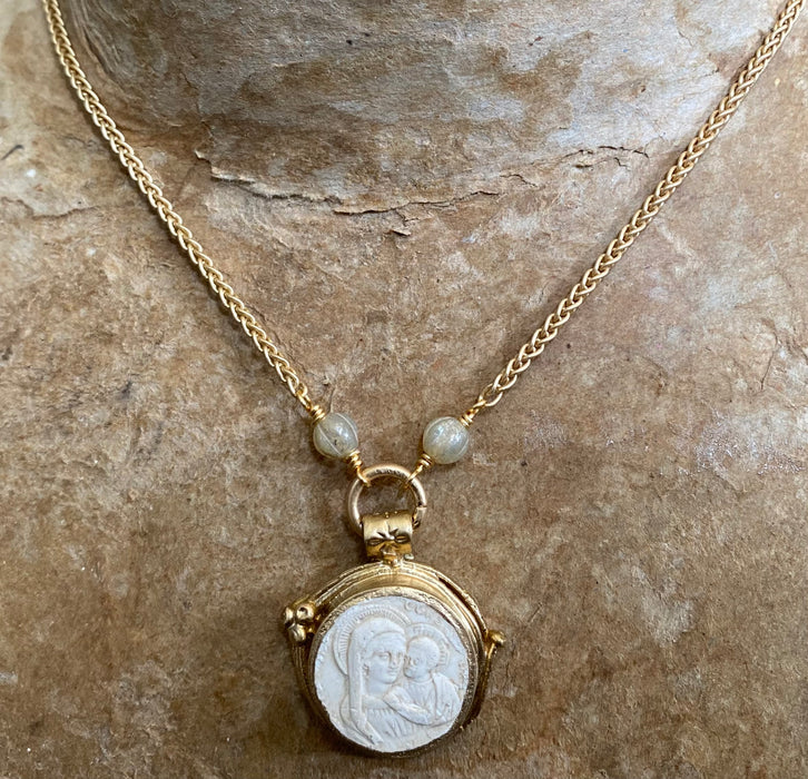Lady of Good Counsel Intaglio Necklace